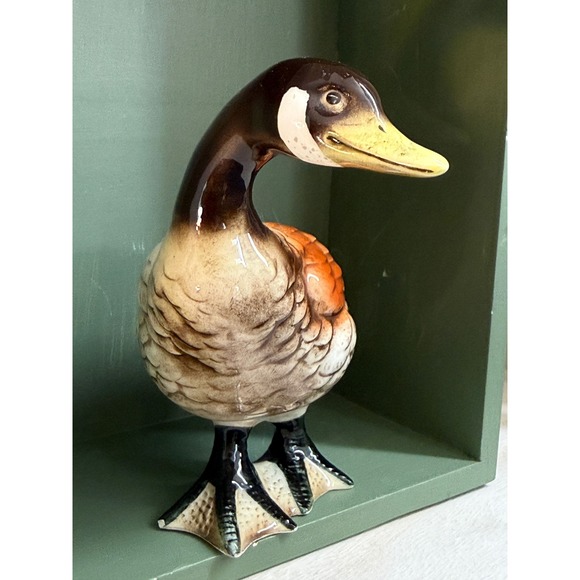 Vintage Goose Figurine – Goofy Ceramic Decor Cottagecore - Picture 4 of 13